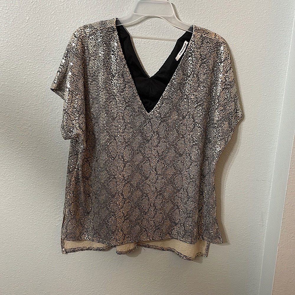 Snake skin shiny shirt